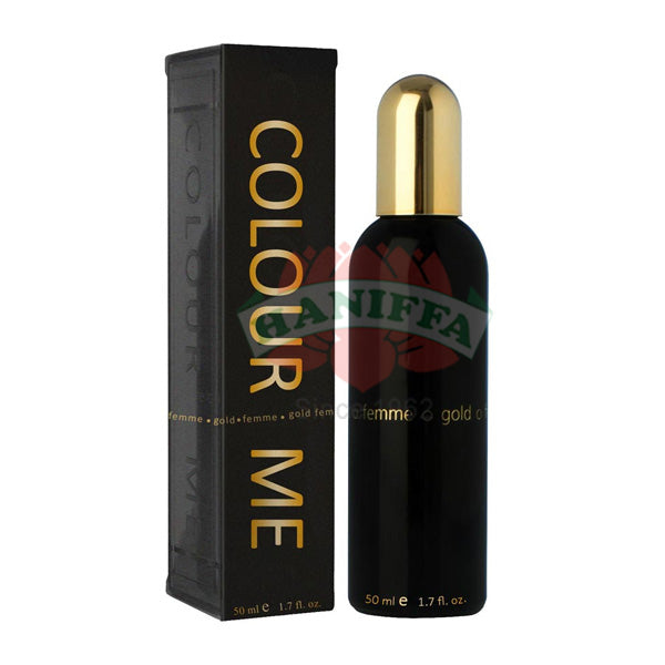 COLOUR ME EAU DE PARFUM FEMME GOLD 50ML haniffaonline my