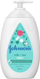 J&J BABY MILK RICE LOTION 500ML Johnson & Johnson