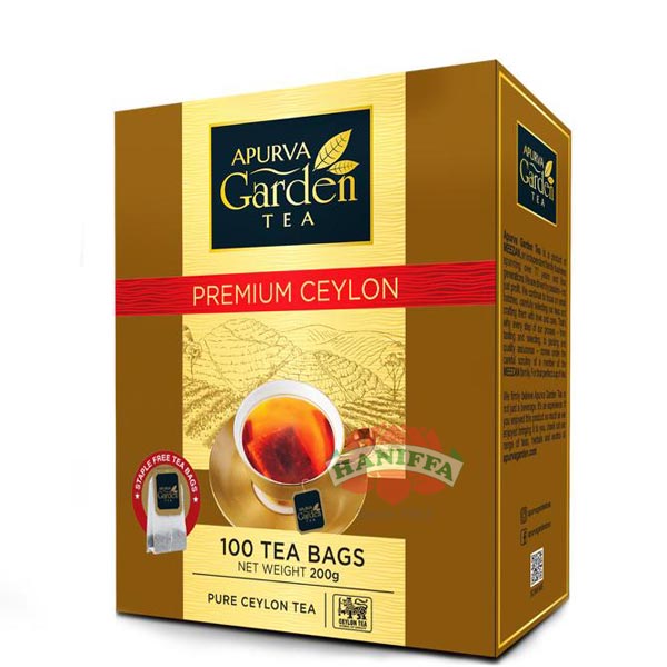 APURVA PREMIUM, CEYLON TEA 100"S Apurva Garden Tea