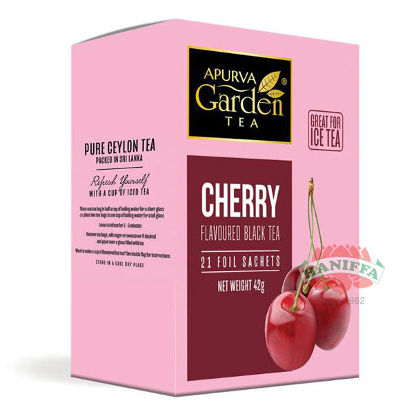 APURVA CHERRY FLAVOUR TEA  21"S 42GM Apurva Garden Tea