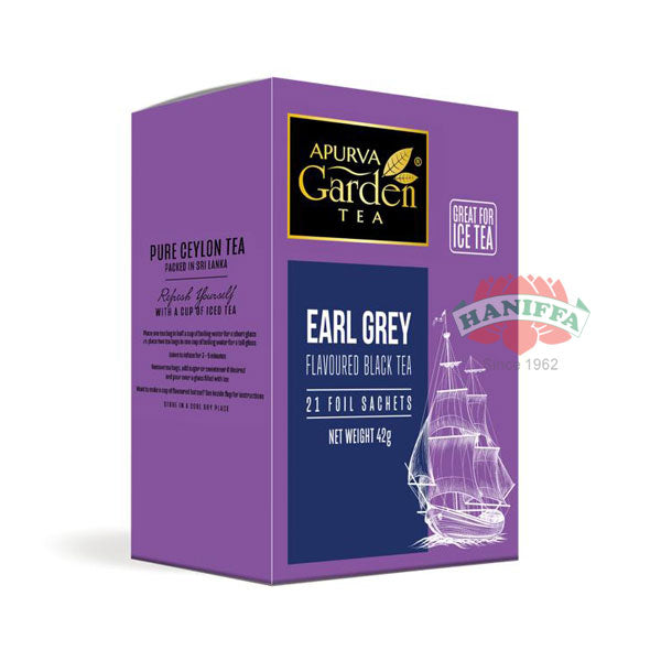 APURVA EARL GREY FLAVOUR BLACK TEA  21"S Apurva Garden Tea