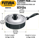 HAWKINS NON-STICK CURRY PAN 2L WITH LID (NCP20S)