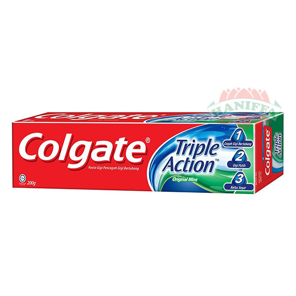 COLGATE TRIPLE ACTION TOOTHPASTE 200G Colgate