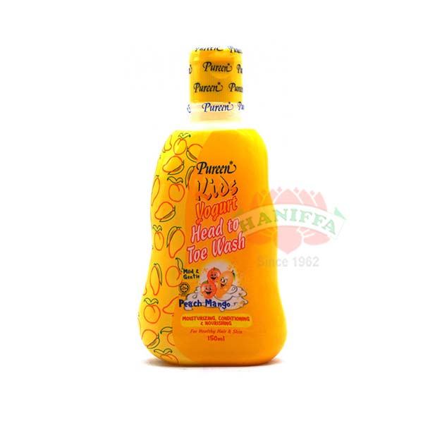 PUREEN KIDS YOGURT HEAD TO TOE WASH PEACH MANGO Pureen