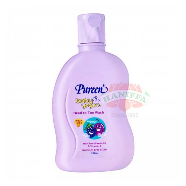 PUREEN BABY YOGURT HEAD TOPTOTOE WASH BLACKCURRANT & PLUM Pureen