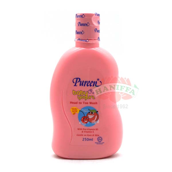 PUREEN BABY YOGURT HEAD TOPTOTOE WASH PEACH & CHERRY Pureen