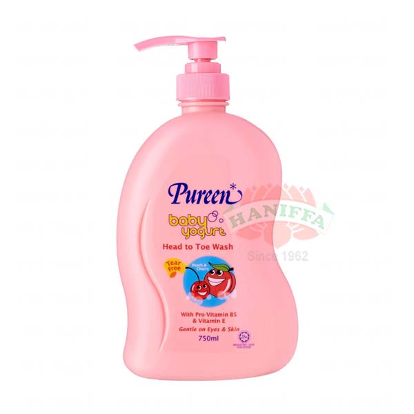 PUREEN BABY YOGURT HEAD TOPTOTOE WASH PEACH & CHERRY Pureen