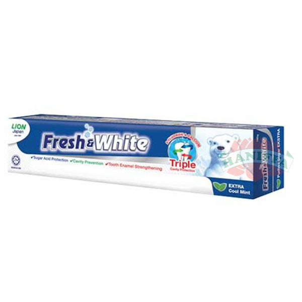 FRESH N WHITE EXTRA COOL MINT TOOTHPASTE 225G Fresh & White