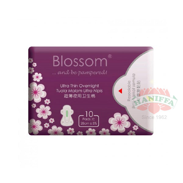 BLOSSOM ULTRA THIN OVERNIGHT USE WING 10S Blossom