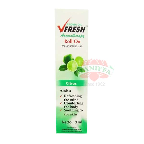 V-FRESH CITRUS AROMATHERAPY OIL 8ML Vfresh