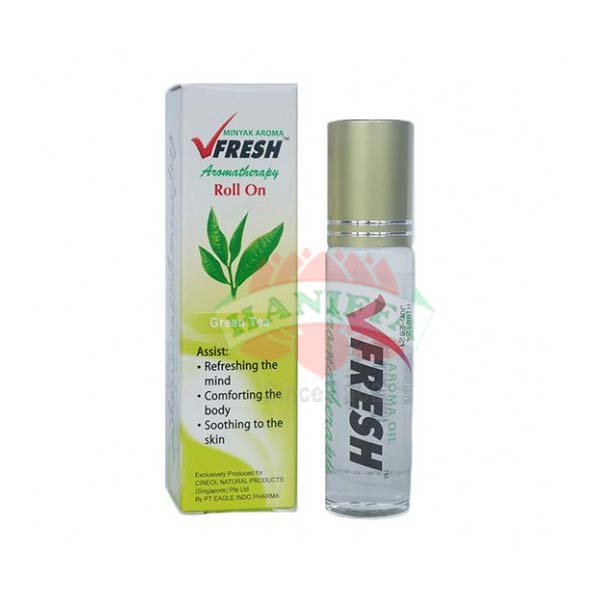 V-FRESH GREEN TEA AROMATHERAPY OIL 8ML Vfresh