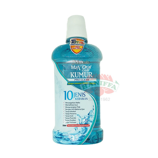 MU'MIN MAX ORAL CARE KUMUR PRO CLEAN MOUTHWASH 750ML MUMIN