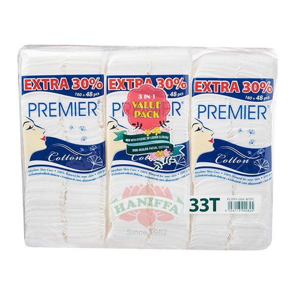 PREMIER FACIAL COTTON 3X160'S EXT 30% Premier