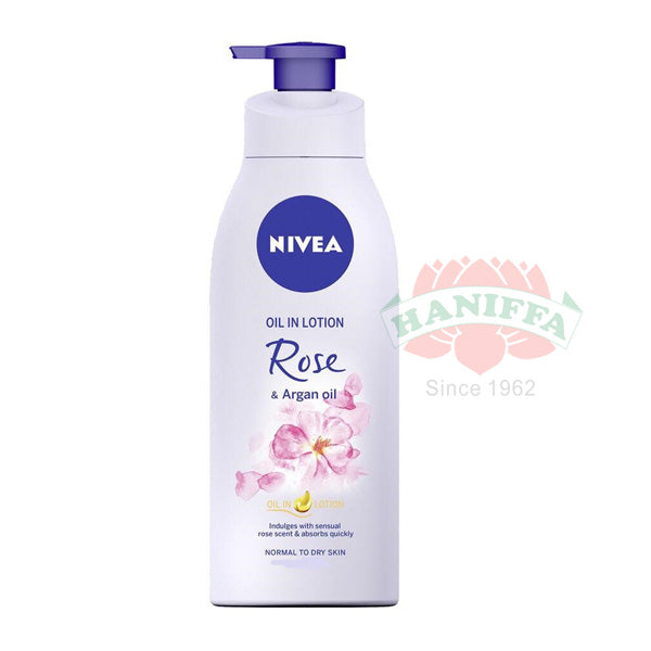 NIVEA OIL IN LOTION ROSE & ARGAN OIL 200ML Nivea