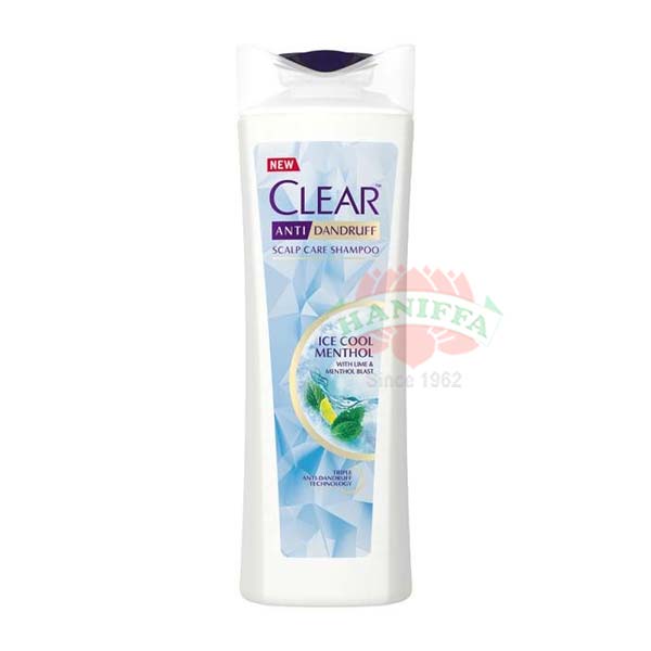 CLEAR ICE COOL MENTHOL SHAMPOO ANTI DANDRUFF Clear