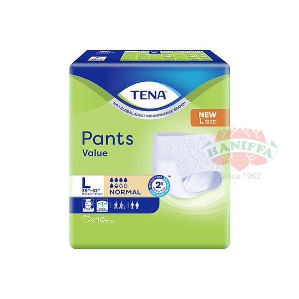 TENA PANTS VALUE NORMAL LARGE 10'S Tena