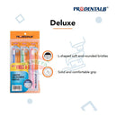 PRODENTALB DELUX L SHAPED END ROUNDED SOFT TOOTHBRUSH (BUY 2 GET 1 FREE) ProdentalB