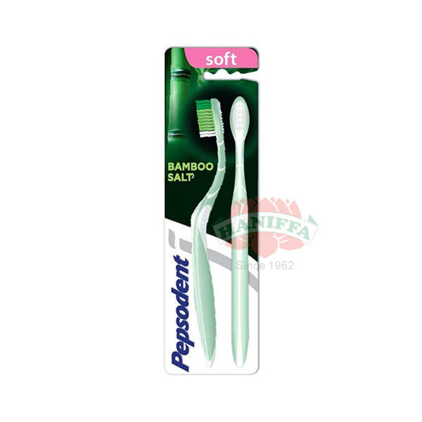 PEPSODENT TOOTHBRUSH BAMBOO SALT (TWINPACK) (SOFT) Pepsodent