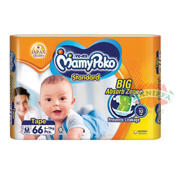 MAMYPOKO STANDARD TAPE M 66PCS (6-11KG) MamyPoko