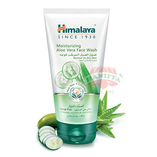 HIMALAYA MOISTURIZING ALOE VERA FACE WASH  150ML Himalaya