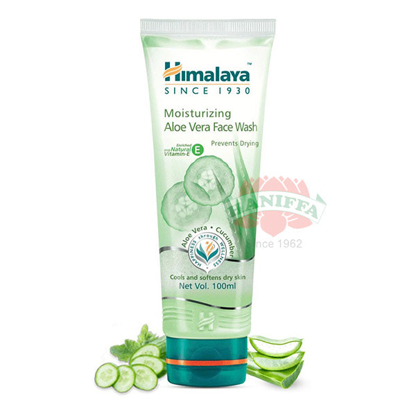 HIMALAYA MOISTURIZING ALOE VERA FACE WASH 100ML Himalaya