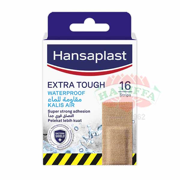 HANSAPLAST EXTRA TOUGH WATERPROOF PLASTER 16STRIPS Hansaplast