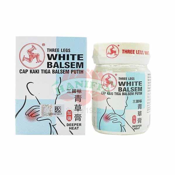 WHITE BALSEM CAP KAKI TIGA BALSEM PUTIH DEEPER HEAT 36G Three Legs