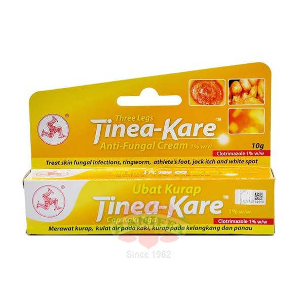 THREE LEGS TINEA KARE FUNGAL CREAM 10G Three Legs