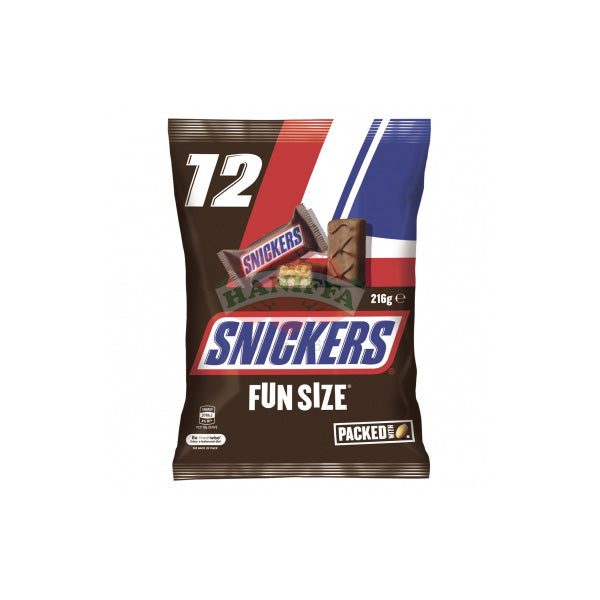 SNICKERS FUNSIZE  PEANUT 216G (12 PCS) Snickers