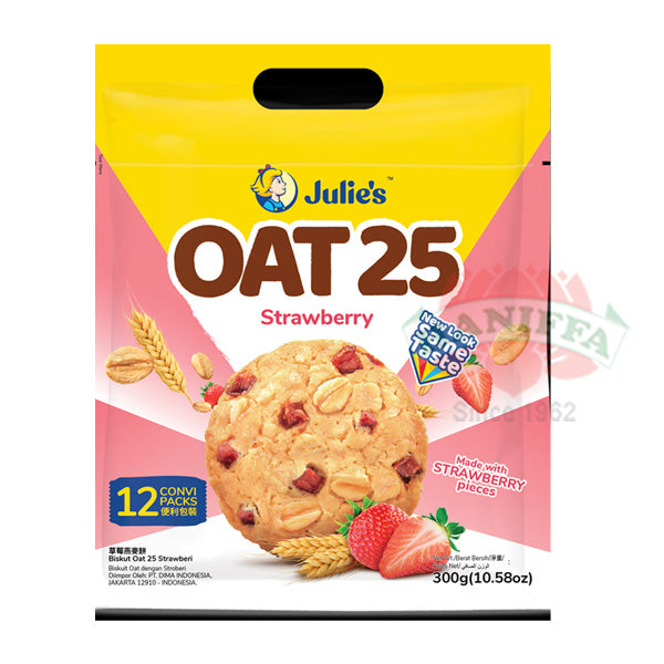 JULIES OAT 25 STRAWBERRY 300G Julies