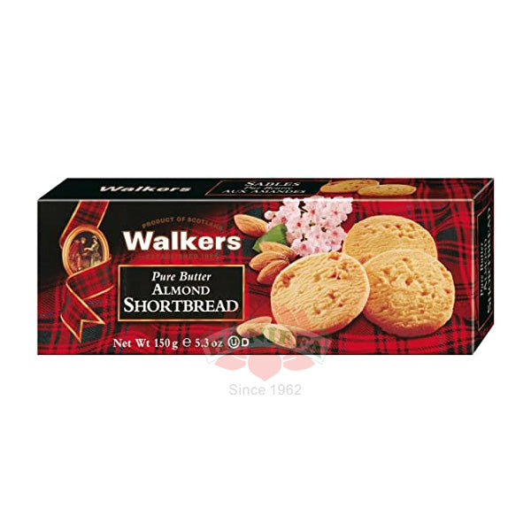 WALKERS ALMOND SHORTBREAD 150G Walkers