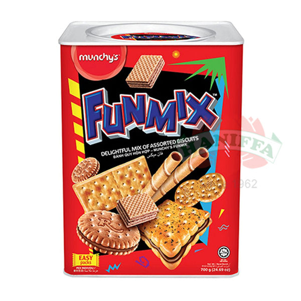 MUNCHYS FUNMIX BISCUITS TIN 700G Munchy's