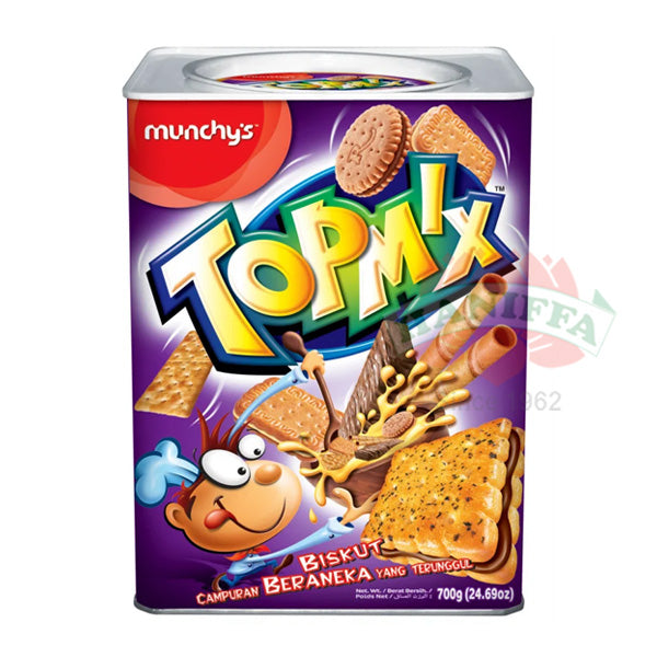 MUNCHYS TOPMIX BISCUITS TIN 700G Munchy's