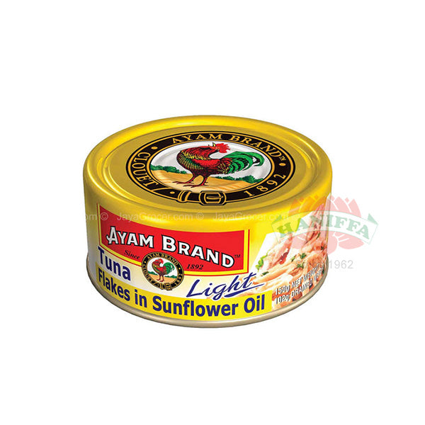 AYAM BRAND TUNA FLAKES IN SUN FLOWER OIL (LIGHT) 150G Ayam Brand