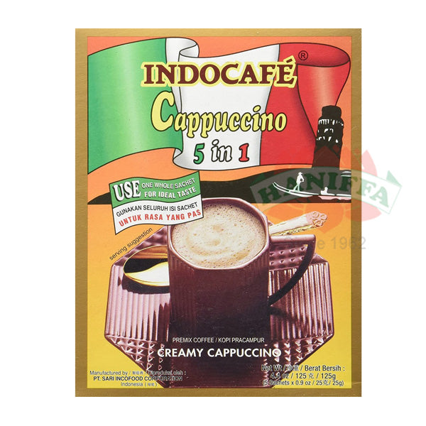 INDOCAFE CAPPUCINO 5-IN-1 15X25G Indocafe