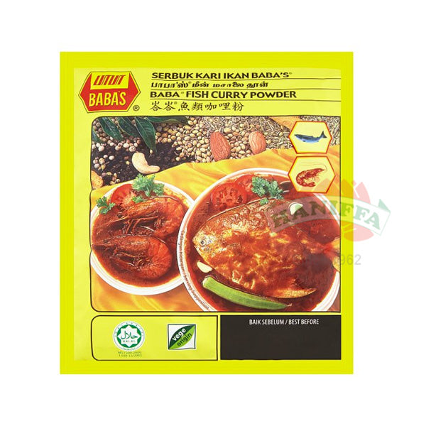 BABAS FISH CURRY POWDER 250G Baba's