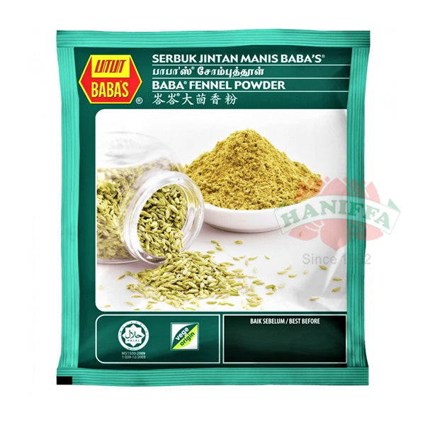 BABAS FENNEL POWDER 250G Baba's