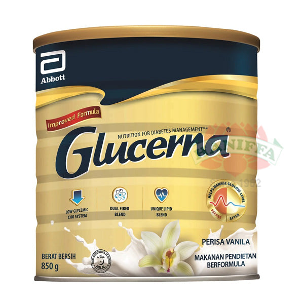 GLUCERNA PERISA VANILLA 850G (TIN) Abbott