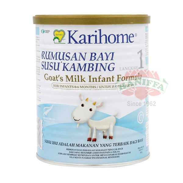 KARIHOME GOAT MILK INFANT FORMULA STEP1(0-6 MONTHS) 400G (TIN) Karihome