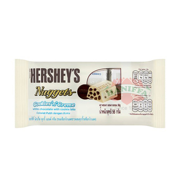 HERSHEY'S NUGGETS COOKIES+CREAM CHOC 56G Hershey's