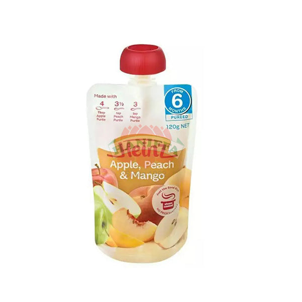 HEINZ SIMPLY APPLE,PEACH&MANGO 120G Heinz