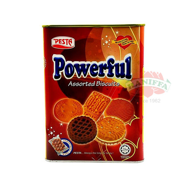 PESSTA POWERFUL ASSORTED BISCUIT 625G (TIN) Iko