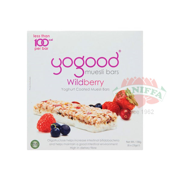 YOGOOD WILDBERRY MUESLI BAR 138G Yogood