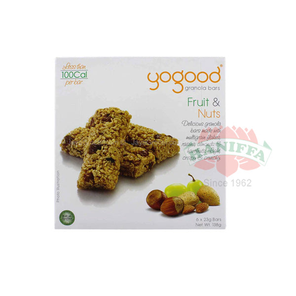 YOGOOD FRUIT & NUTS GRANOLA BAR 138G Yogood