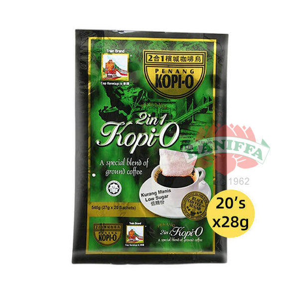 2 IN 1 PENANG KOPI-O (LOW SUGAR) 560G Train Brand