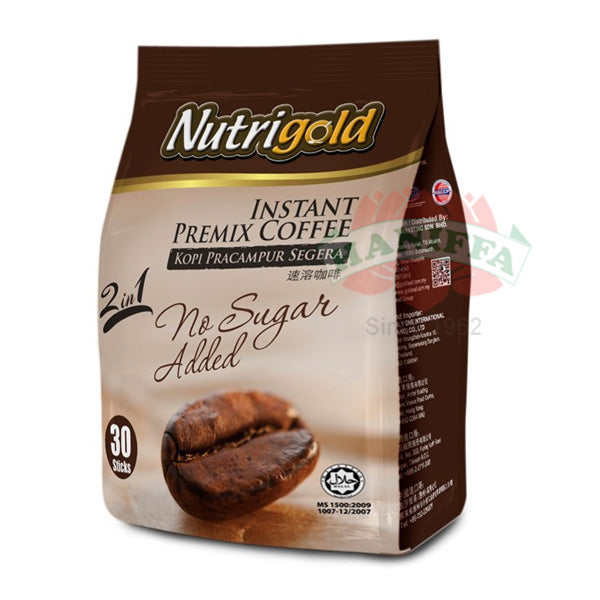 NUTRIGOLD 2-IN-1 INSTANT PREMIX COFFEE (NO SUGAR) 30'SX15G Nutrigold