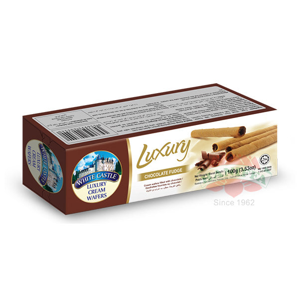 WHITE CASTLE LUXURY CHOCOLATE FUDGE WAFER 100G White Castle