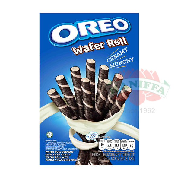 OREO WAFER ROLL VANILLA - 54GM Oreo