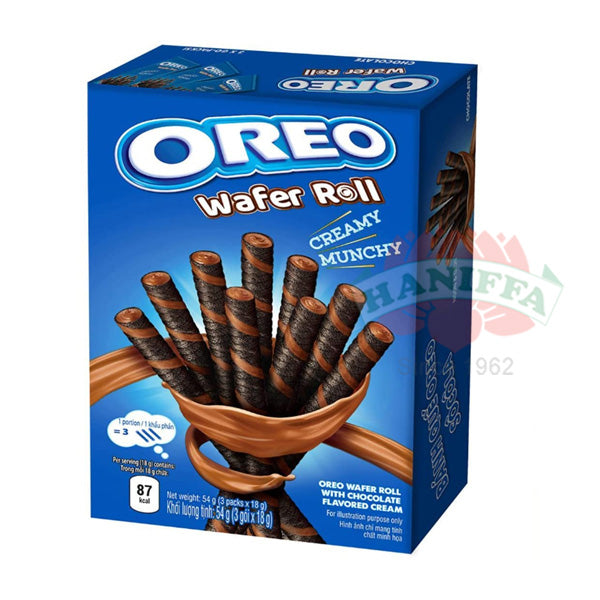 OREO WAFER ROLL CHOCOLATE - 54GM Oreo