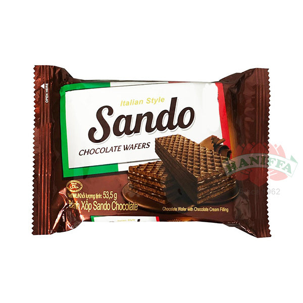 SANDO CHOCOLATE WAFER 53.5G X10 PACKS Sando